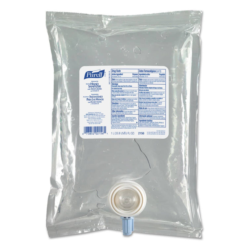 Purell Advanced Hand Sanitizer Skin Nourishing Gel Nxt Refill, 1000 Ml, 4/Carton - GOJ215604 - TotalRestroom.com