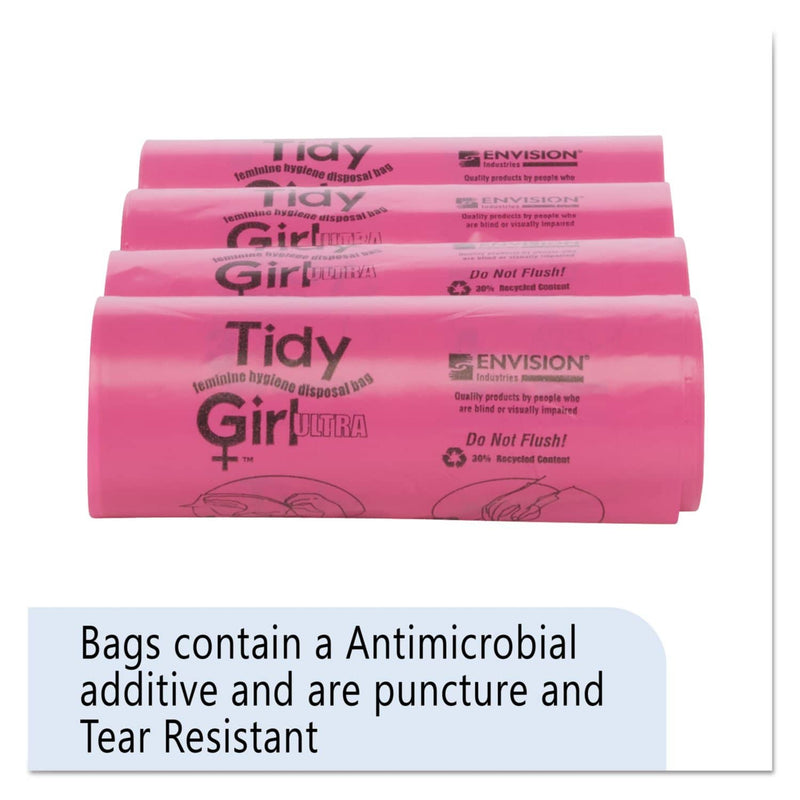Tidy Girl Feminine Hygiene Sanitary Disposal Bags, 4" X 10", Natural, 600/Carton - STOTGUF - TotalRestroom.com