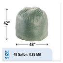 Stout Ecosafe-6400 Bags, 48 Gal, 0.85 Mil, 42" X 48", Green, 40/Box - STOE4248E85 - TotalRestroom.com