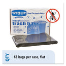 Stout Insect-Repellent Trash Bags, 55 Gal, 2 Mil, 37" X 52", Black, 65/Box - STOP3752K20 - TotalRestroom.com