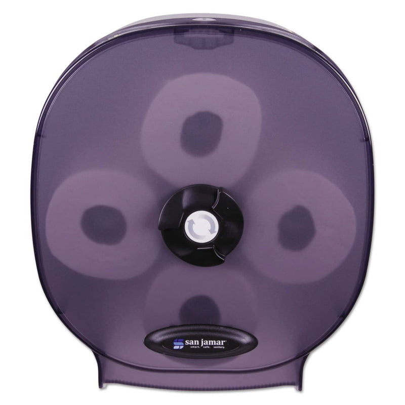 San Jamar 4-Station Carousel Tissue Dispenser, 4Roll,14 7/8X6 1/8X13 1/8, Black Pearl - SJMR3800TBK - TotalRestroom.com