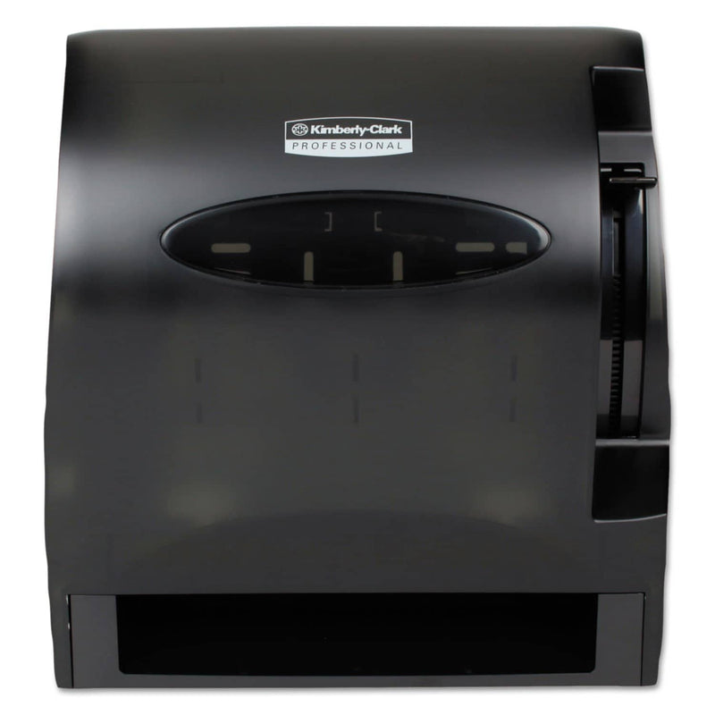 Kimberly-Clark Lev-R-Matic Roll Towel Dispenser, 13 3/10W X 9 4/5D X 13 1/2H, Smoke - KCC09765 - TotalRestroom.com
