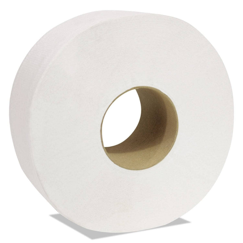 Cascades Decor Jumbo Roll Jr. Tissue, 2-Ply, White, 3 1/2" X 750 Ft, 12 Rolls/Carton - CSDB220 - TotalRestroom.com