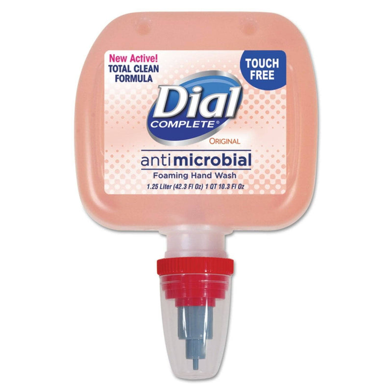 Dial Antimicrobial Foaming Hand Wash, 1.25 L Duo Dispenser Refill, 3/Carton - DIA99135 - TotalRestroom.com