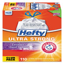 Hefty Ultra Strong Scented Tall White Kitchen Bags, 13 Gal, 0.9 Mil, 23.75" X 24.88", White, 330/Carton - PCTE84561CT - TotalRestroom.com