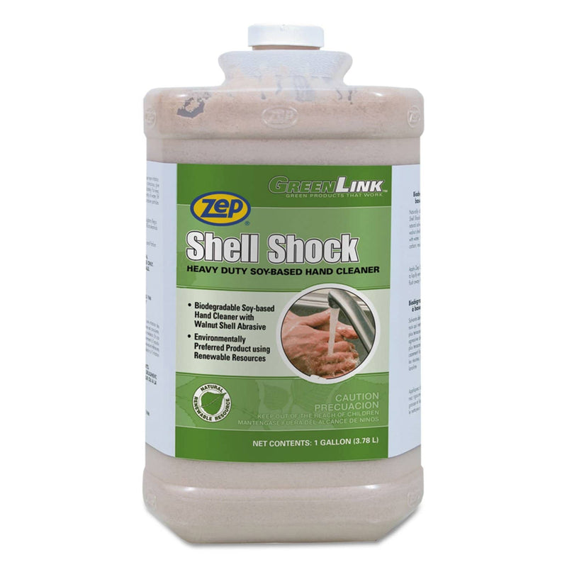 Zep Shell Shock Heavy Duty Soy-Based Hand Cleaner, Vanilla, 1 Gal Bottle, 4/Ct - ZPE84923 - TotalRestroom.com