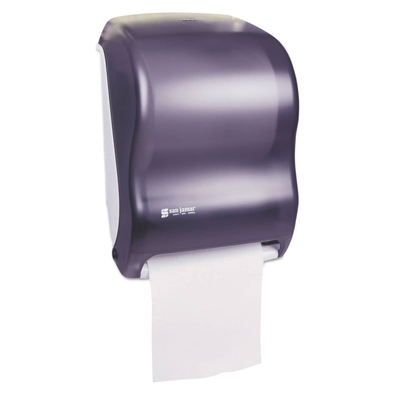 San Jamar Electronic Touchless Roll Towel Dispenser, 11 3/4 X 9 X 15 1/2, Black - SJMT1300TBK - TotalRestroom.com