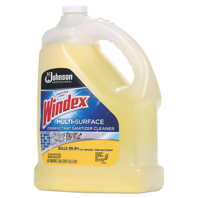 Windex Multi-Surface Disinfectant Cleaner, Citrus, 1 Gal Bottle, 4/Carton - SJN682265 - TotalRestroom.com