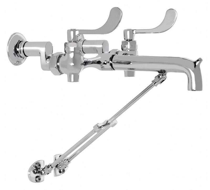 American Standard Straight Service Sink Faucet, Wristblade Faucet Handle Type, 2.20 gpm, Chrome - 8355101.002