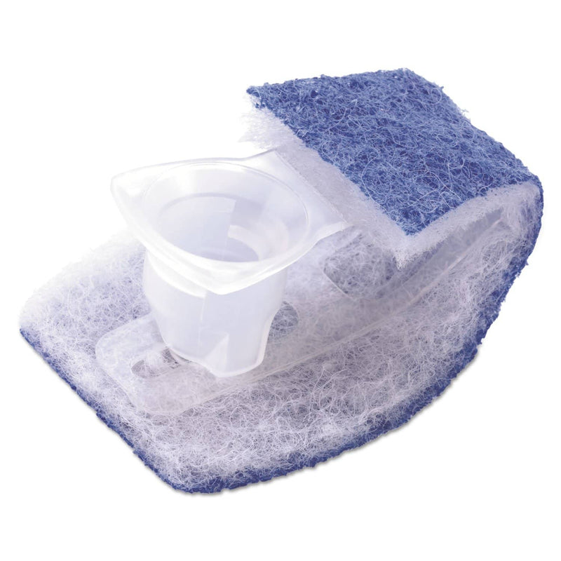Scotch-Brite Disposable Toilet Scrubber Refill, Blue/White, 10/Pack - MMM558RF - TotalRestroom.com