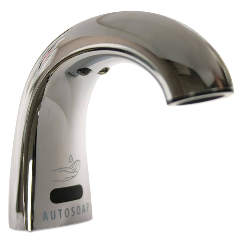 Rubbermaid One Shot Liquid Soap Dispenser - Touch Free, 2.2 Lbs, 9.75" X 13.75" X 2.88", Polished Chrome - RCP402241 - TotalRestroom.com