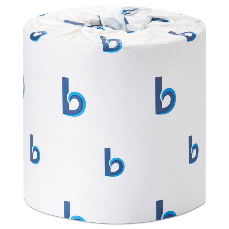 Boardwalk Office Packs Standard Bathroom Tissue, Septic Safe, 2-Ply, White, 350 Sheets/Roll, 48 Rolls/Carton - BWK6148 - TotalRestroom.com