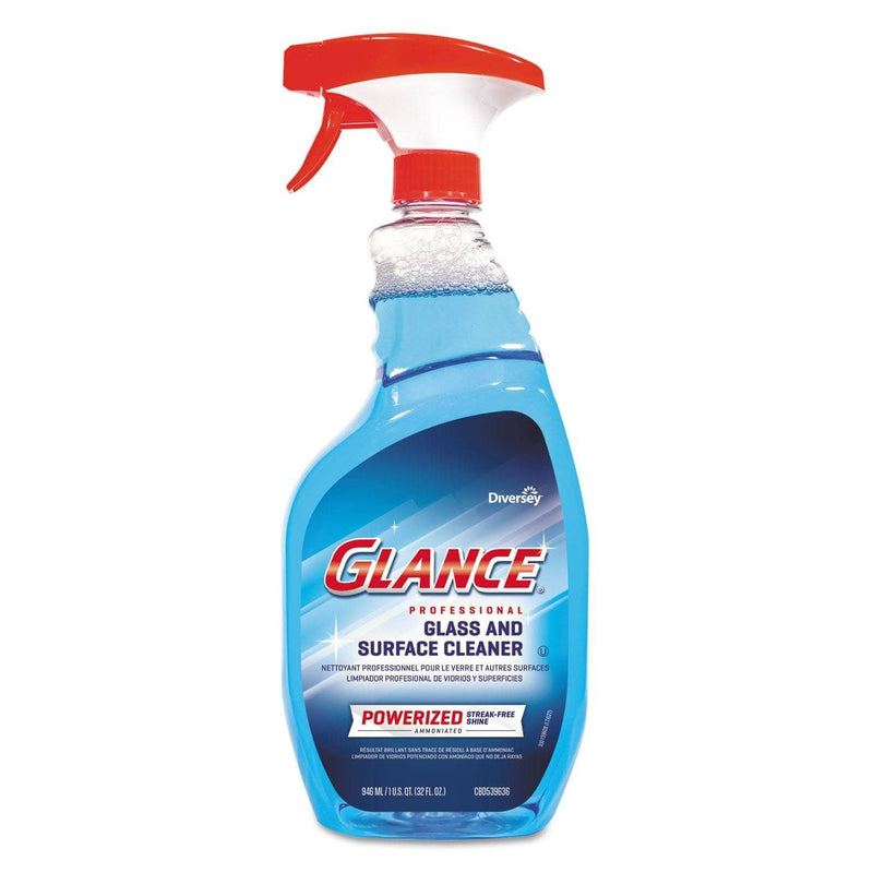 Diversey Glance Powerized Glass & Surface Cleaner, Liquid, 32 Oz, 4/Carton - DVOCBD540298 - TotalRestroom.com