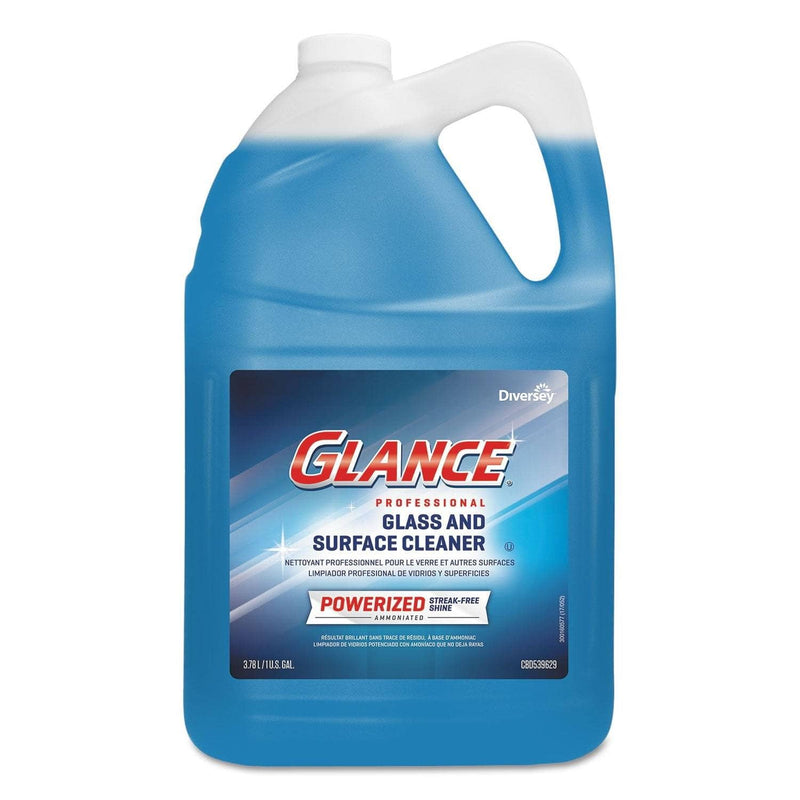 Diversey Glance Powerized Glass & Surface Cleaner, Liquid, 1 Gal, 2/Carton - DVOCBD540311 - TotalRestroom.com