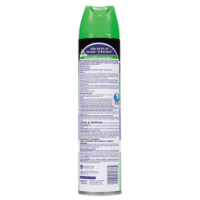Scrubbing Bubbles Disinfectant Restroom Cleaner, Clean Fresh Scent, 25 Oz Aerosol Can, 12/Carton - SJN682264 - TotalRestroom.com