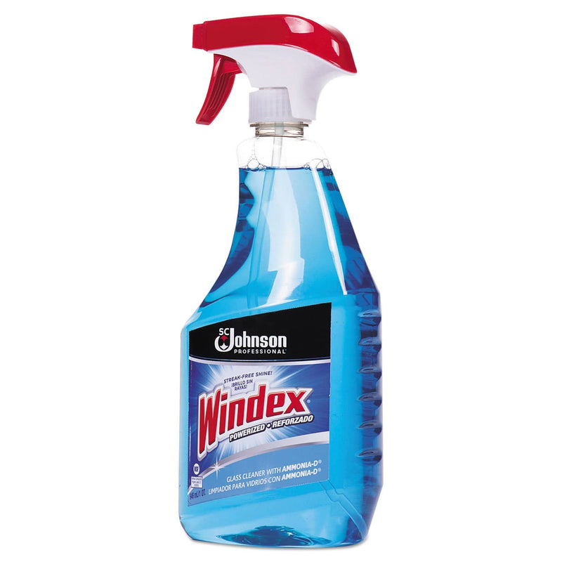 Windex Glass Cleaner With Ammonia-D, 32Oz Capped Bottle With Trigger - SJN695237EA - TotalRestroom.com