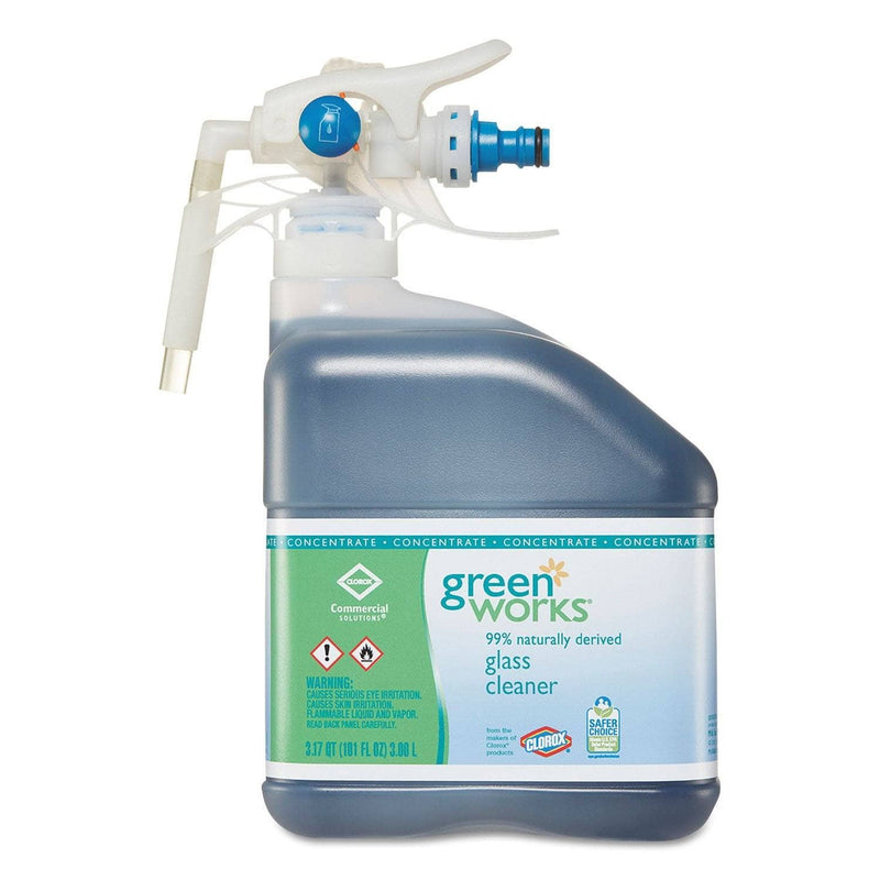 Green Works Glass Cleaner Concentrate, Original, 101 Oz Bottle, 2/Carton - CLO31753 - TotalRestroom.com