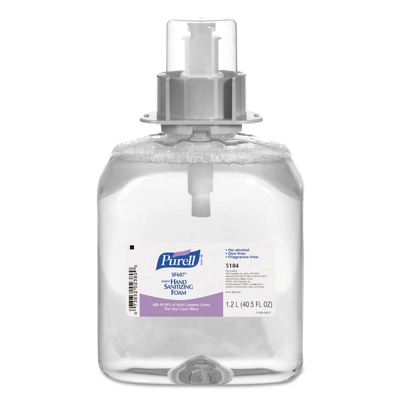 Purell Sf607 Instant Hand Sanitizer Foam, 1200 Ml Refill, Clear, 3/Carton - GOJ518403 - TotalRestroom.com
