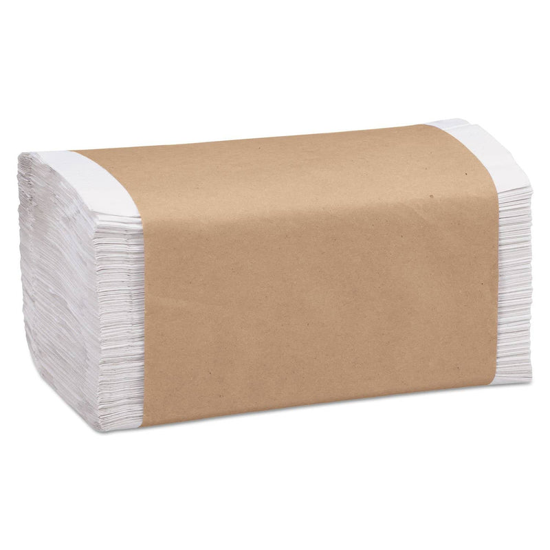 Marcal 100% Recycled Folded Paper Towels, 1-Ply, 8.62 X 10 1/4, White, 334/Pk, 12Pk/Ct - MRCP6002B - TotalRestroom.com