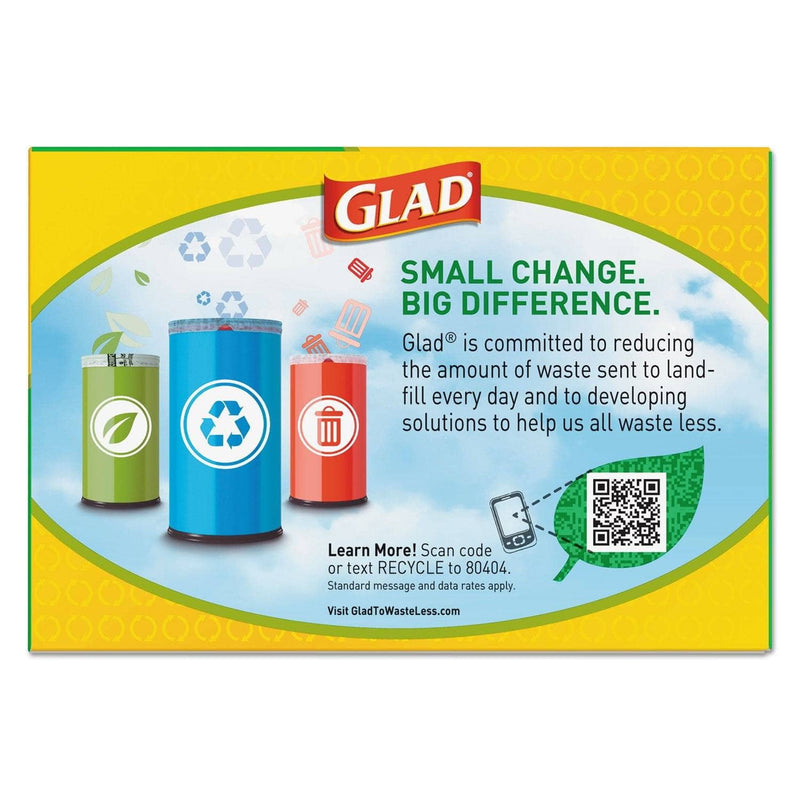 Glad Tall Kitchen Trash Bags, 13 Gallon, 45 Bags (Blue Recycling)