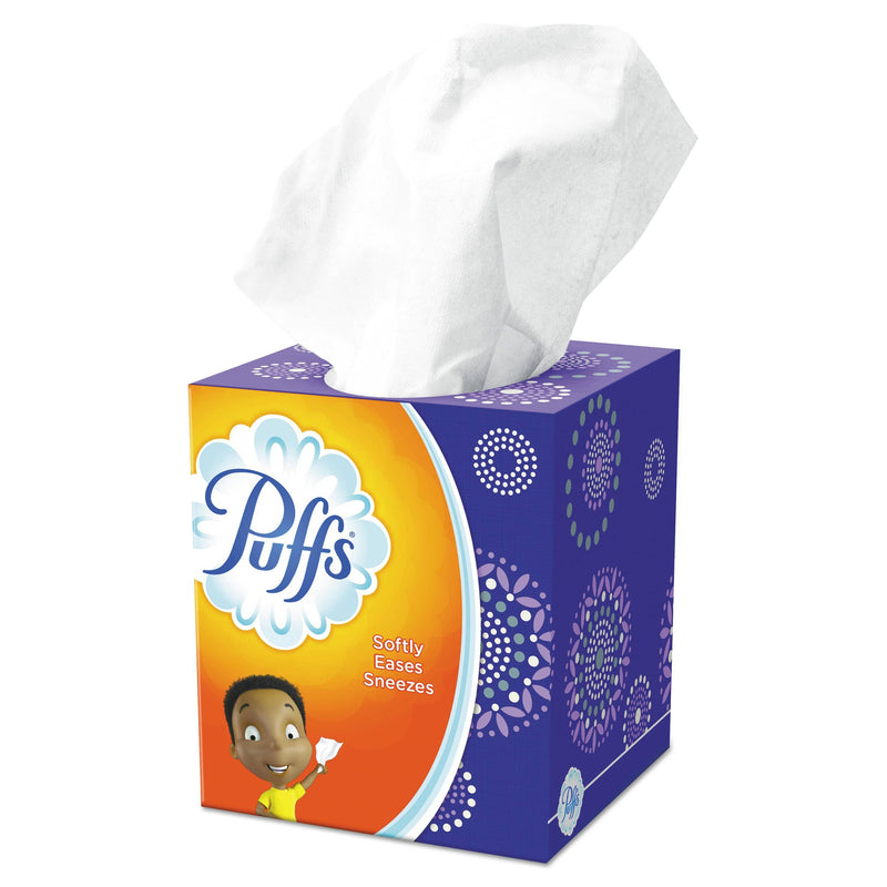 Puffs Facial Tissue, 2-Ply, White, 64 Sheets/Box - PGC84405BX (One Box) - TotalRestroom.com