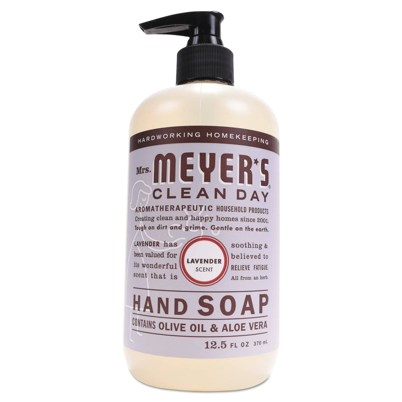Mrs. Meyer's Clean Day Liquid Hand Soap, Lavender, 12.5 Oz, 6/Carton - SJN651311 - TotalRestroom.com