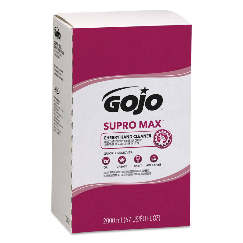 Gojo Supro Max Cherry Lotion Hand Cleaner, 2000 Ml Refill, 4/Carton ...