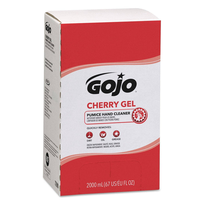 Gojo Cherry Gel Pumice Hand Cleaner, 2000 Ml Refill, 4/Carton - GOJ729004 - TotalRestroom.com