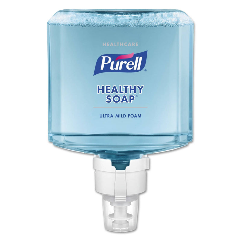 Purell Healthcare Healthy Soap Ultra Mild Foam Refill, Clean, 1200 Ml, For Es8 Dispensers, 2/Carton - GOJ777502 - TotalRestroom.com
