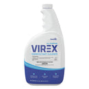 Virex All-Purpose Disinfectant Cleaner, Lemon Scent, 32oz Spray Bottle, 4/Carton - TotalRestroom.com