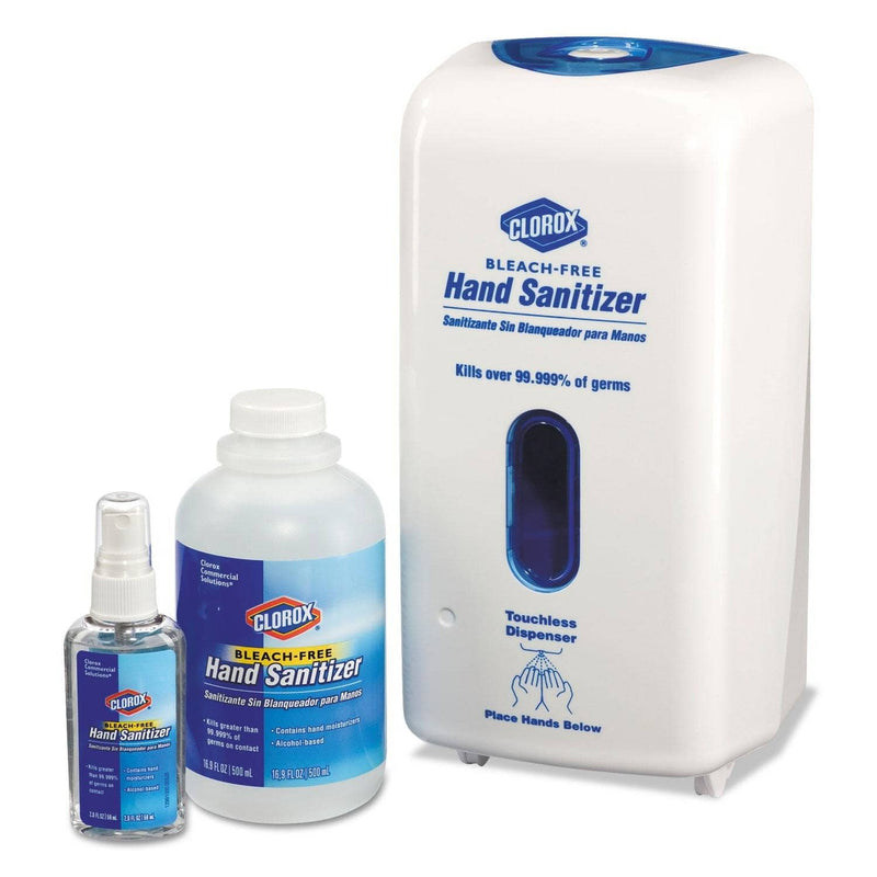 Clorox Touchless Hand Sanitizer Dispenser, 1 Liter, 7.25" X 5" X 13.13", White - CLO30242 - TotalRestroom.com