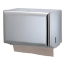 San Jamar Singlefold Paper Towel Dispenser, Chrome, 10 3/4 X 6 X 7 1/2 - SJMT1800XC - TotalRestroom.com