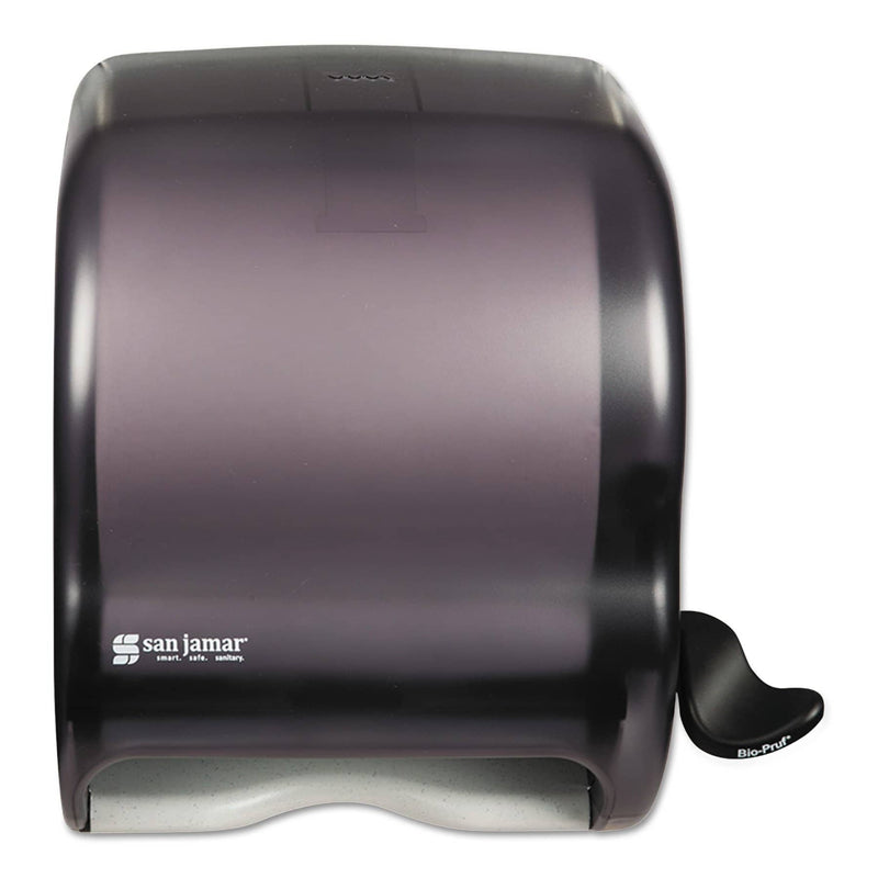 San Jamar Element Lever Roll Towel Dispenser, Classic, Black, 12 1/2 X 8 1/2 X 12 3/4 - SJMT950TBK - TotalRestroom.com