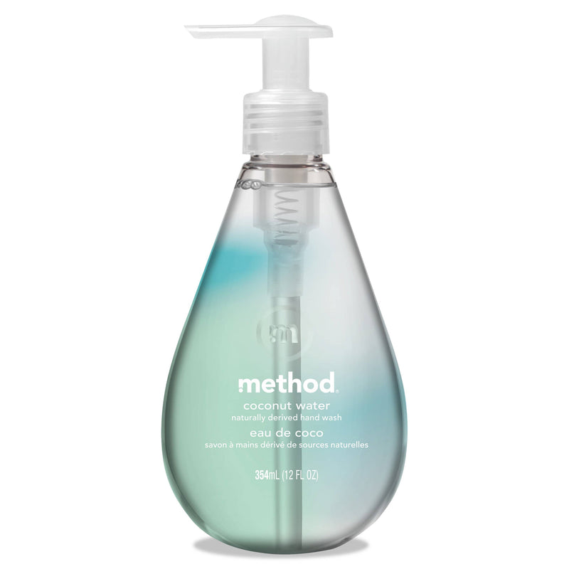 Method Gel Hand Wash, Coconut Waters, 12 Oz Pump Bottle, 6/Carton - MTH01853CT - TotalRestroom.com