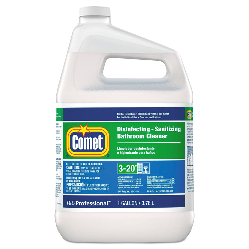 Comet Disinfecting-Sanitizing Bathroom Cleaner, One Gallon Bottle, 3/Carton - PGC22570CT - TotalRestroom.com
