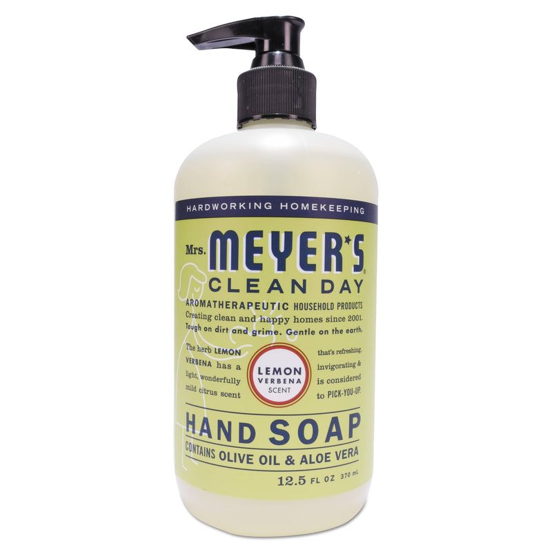 Mrs. Meyer's Clean Day Liquid Hand Soap, Lemon Verbena, 12.5 Oz - SJN651321EA - TotalRestroom.com