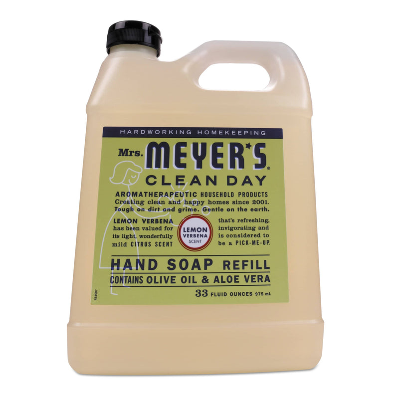 Mrs. Meyer's Clean Day Liquid Hand Soap Refill, Lemon Verbena, 33 Oz - SJN651327EA - TotalRestroom.com