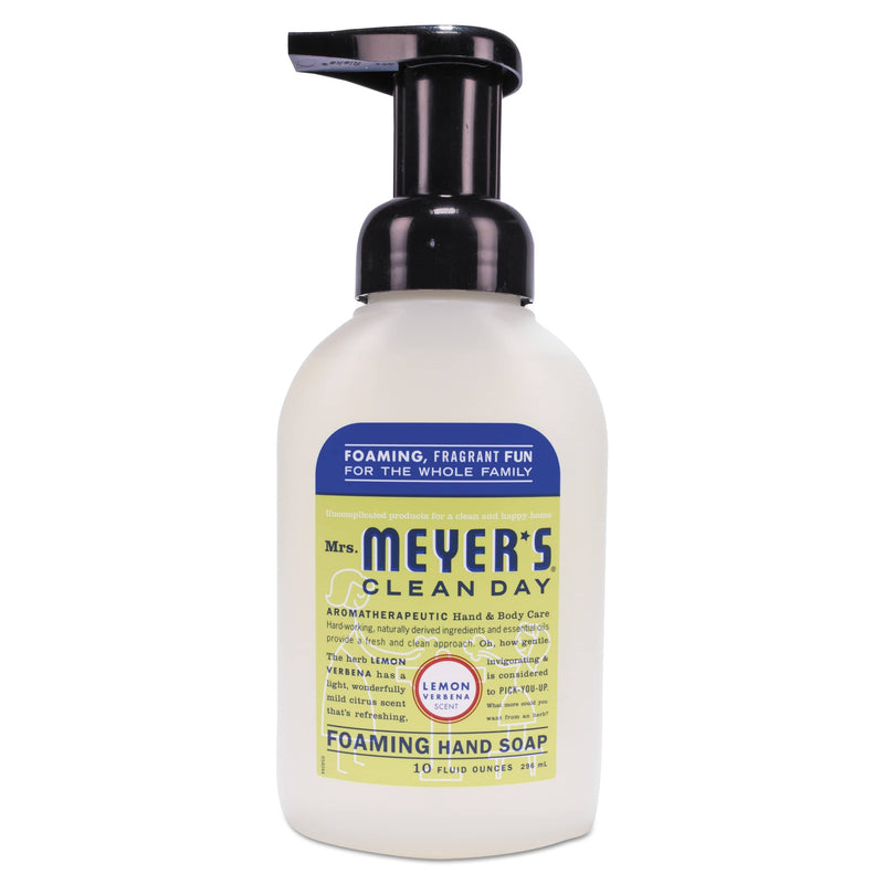 Mrs. Meyer's Foaming Hand Soap, Lemon Verbena, 10 Oz, 6/Carton - SJN662032 - TotalRestroom.com