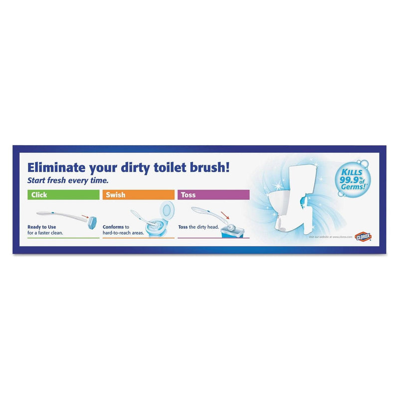 Clorox Toilet Wand Disposable Toilet Cleaning Kit: Handle, Caddy & Refills, 6/Carton - CLO03191CT - TotalRestroom.com