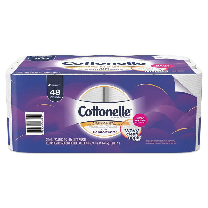 Cottonelle Ultra Comfortcare Toilet Paper, Soft Tissue, Septic Safe, 2 Ply, 142/Roll, 24 Rolls/Pack, 2 Packs/Carton - KCC48625 - TotalRestroom.com