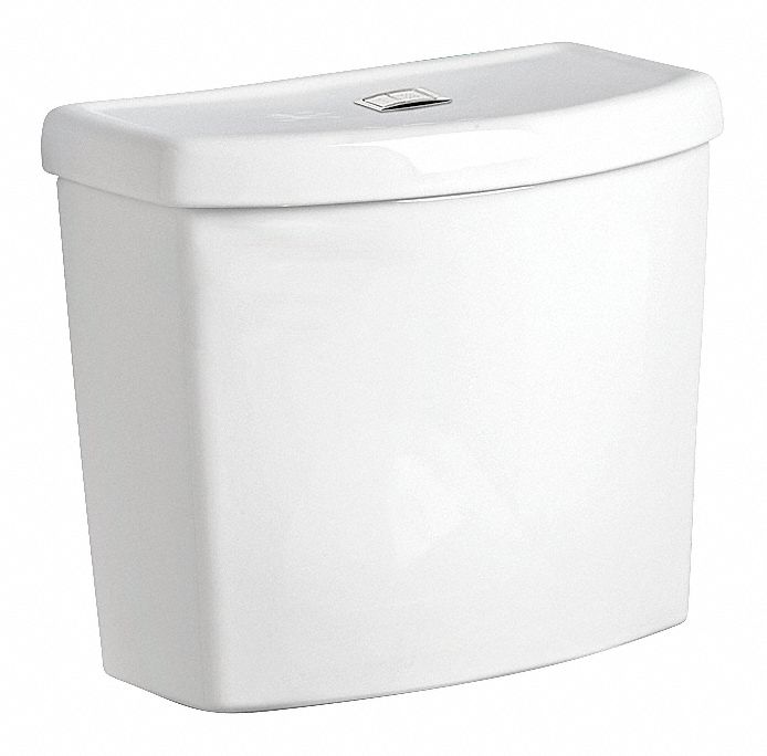 American Standard Gravity Fed, Double Flush, Top Button, Toilet Tank, 1.1, 1.6 Gallons per Flush - 4000204.02