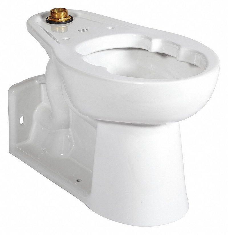 American Standard Elongated, Floor with Back Outlet, Flush Valve, Bedpan Holding Toilet Bowl - 3696001.02