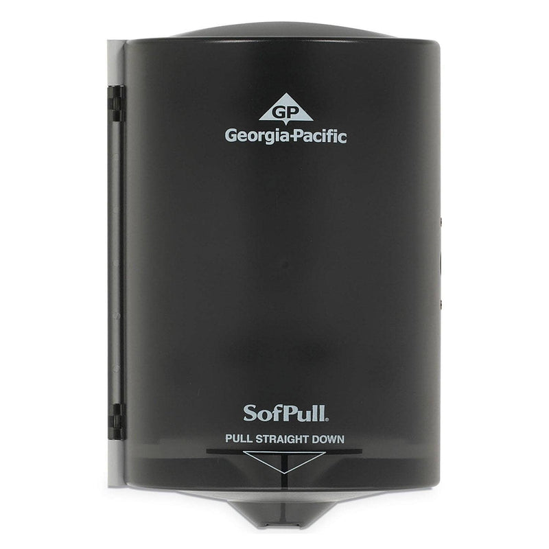 Georgia Pacific Junior C-Pull Towel Dispenser, 7 1/10W X 6 11/16 X 10 3/4, Translucent Smoke - GPC58008 - TotalRestroom.com