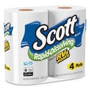 Scott Rapid-Dissolving Toilet Paper, Bath Tissue, Septic Safe, 1-Ply, White, 231 Sheets/Roll, 4/Rolls/Pack, 12 Packs/Carton - KCC47617 - TotalRestroom.com