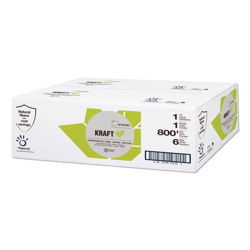 Papernet Heavenly Soft Paper Towel, 7.8" X 800 Ft, Brown, 6 Rolls/Carton - SOD410101 - TotalRestroom.com