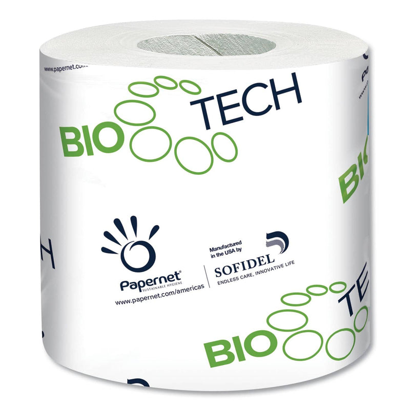 Papernet Biotech Toilet Paper, Septic Safe, 2-Ply, White, 500 Sheets/Roll, 96 Rolls/Carton - SOD415596 - TotalRestroom.com