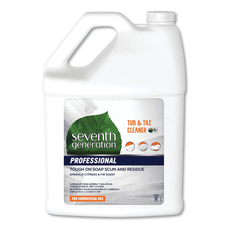 Seventh Generation Professional Tub And Tile Cleaner, Emerald Cypress And Fir, 1 Gal, 2/Carton - SEV44722CT - TotalRestroom.com