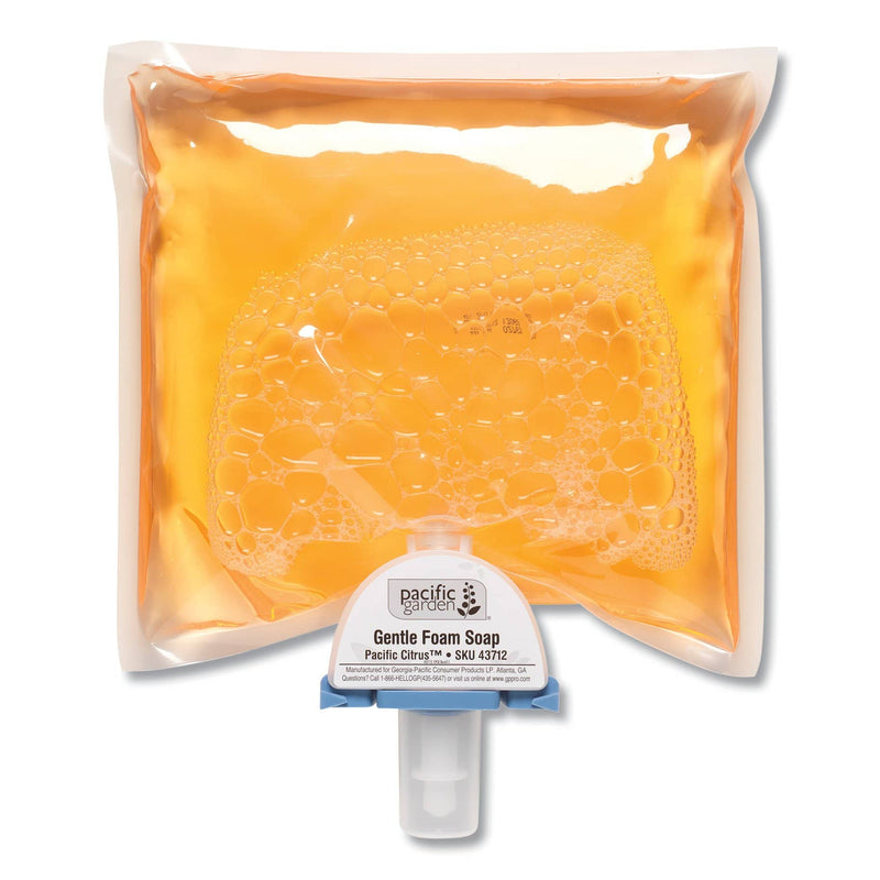 Pacific Garden Gentle Foam Soap Dispenser Refill, Citrus, 1200 Ml, 4/Carton - GPC43712 - TotalRestroom.com