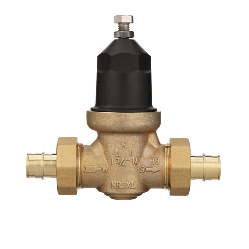 Zurn 34-NR3XLDUPEXF1960 3/4" NR3XL Pressure Reducing Valve with Double Union Male Barbed Expansion F1960 PEX Tailpiece Connection Lead Free