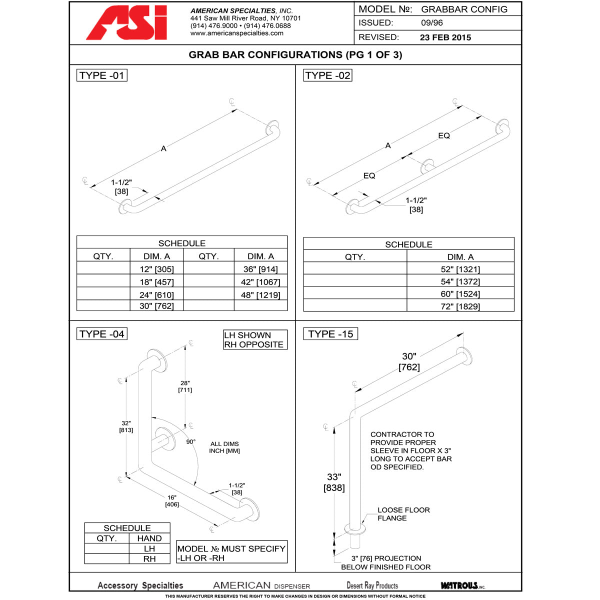 ASI 3701-30 (30 x 1.25) Commercial Grab Bar, 1-1/4" Diameter x 30" Length, Stainless Steel
